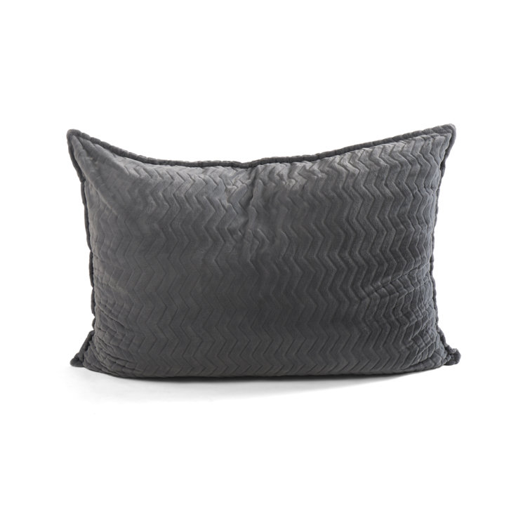 Trule Lounge & Co Grey Embossed Rectangular Bean Bag Cover 53" x 74